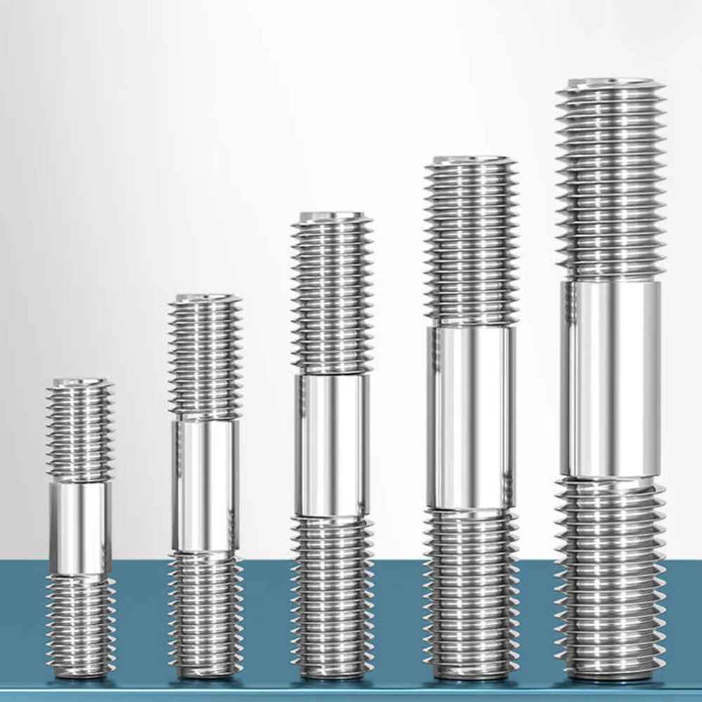 304ステンレス鋼ネジ,両端ネジバー,サイズm14x130mm,m14x400mm,m16x75mm,m16x160mm,m16x500mm,1〜2個