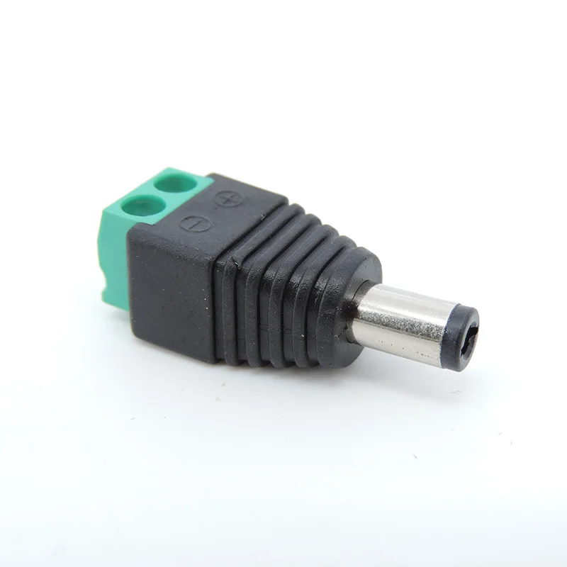 12V 2.5 x 5.5mm 5.5*2.5mm DC Power Male Plug Jack Adapter Connector Plug for CCTV single color LED Light J17