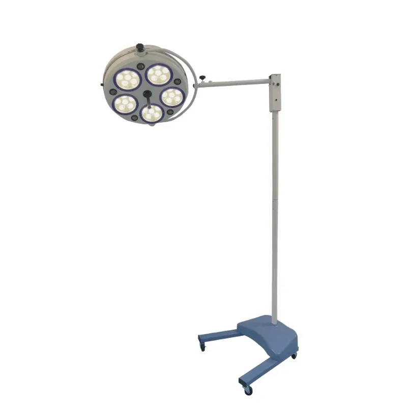 Hospital Mobile Standing Operating Lamp Led 5 Hole Examination Lamp Medical Surgical Shadowless Lights