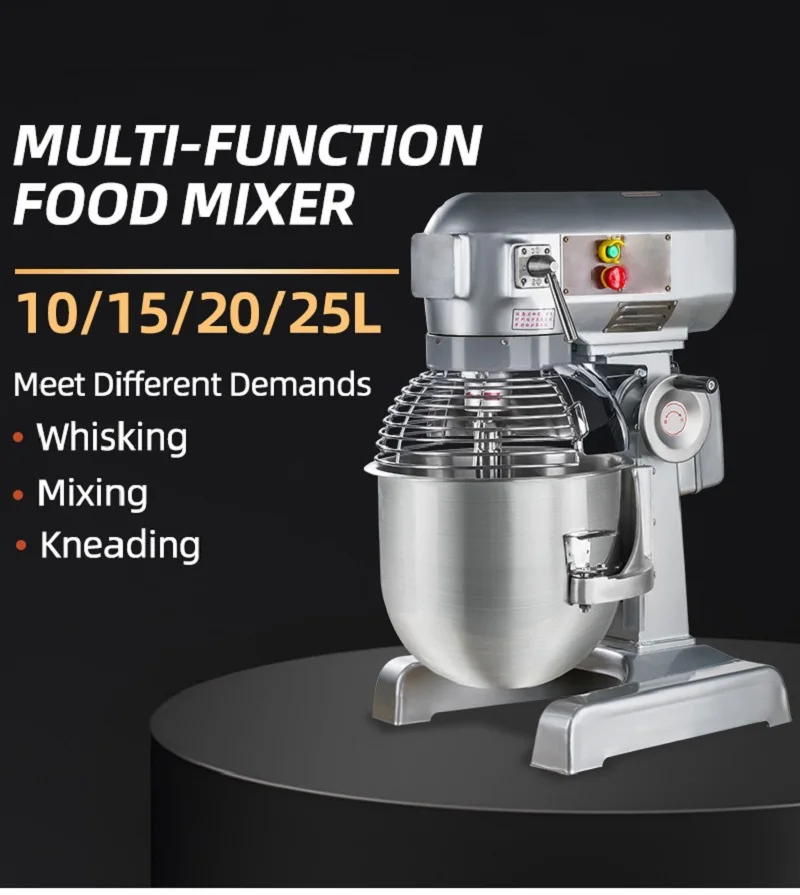 OEM Customize 2023 Bakery Commercial Stainless Steel Bowl Dough Kneading Machine Cake Electric Mixer For Food Processing