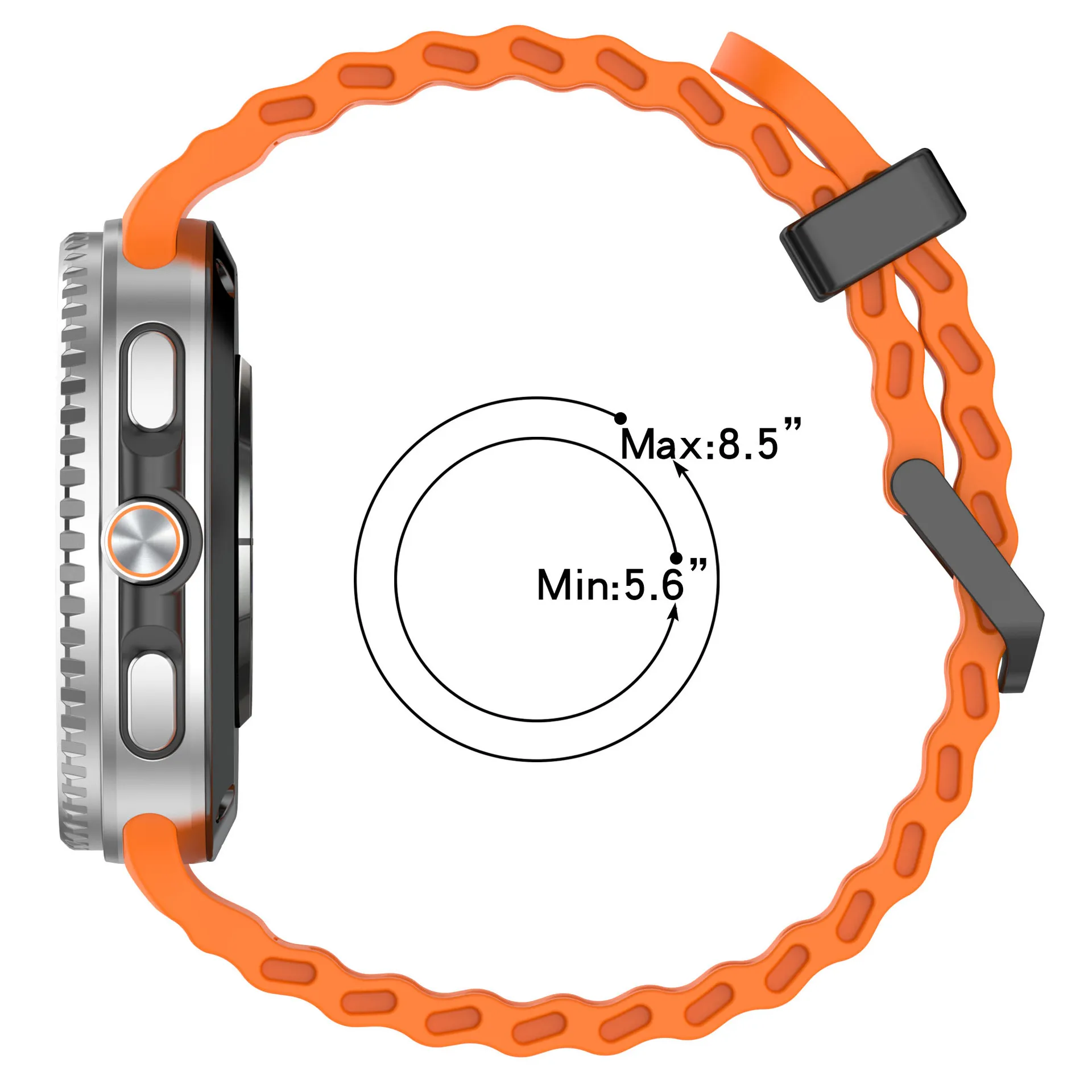 المحيط الفرقة لساعة سامسونج جالاكسي 8 44 مللي متر 40 مللي متر كلاسيكي 46 مللي متر سيليكون الرياضة تنفس كوريا سوار جالاكسي Watch8 حزام #3