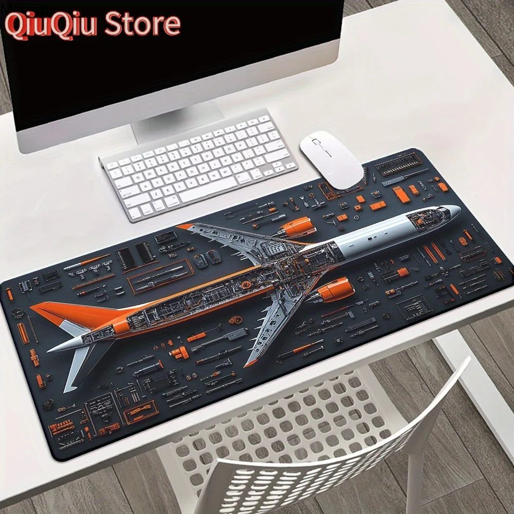 

Запчасти для самолета Коврик для мыши Fighter Большой компьютерный офисный настольный коврик XXL Резиновый противоскользящий HD игровой коврик для клавиатуры Коврик для мыши Длинный настольный коврик
