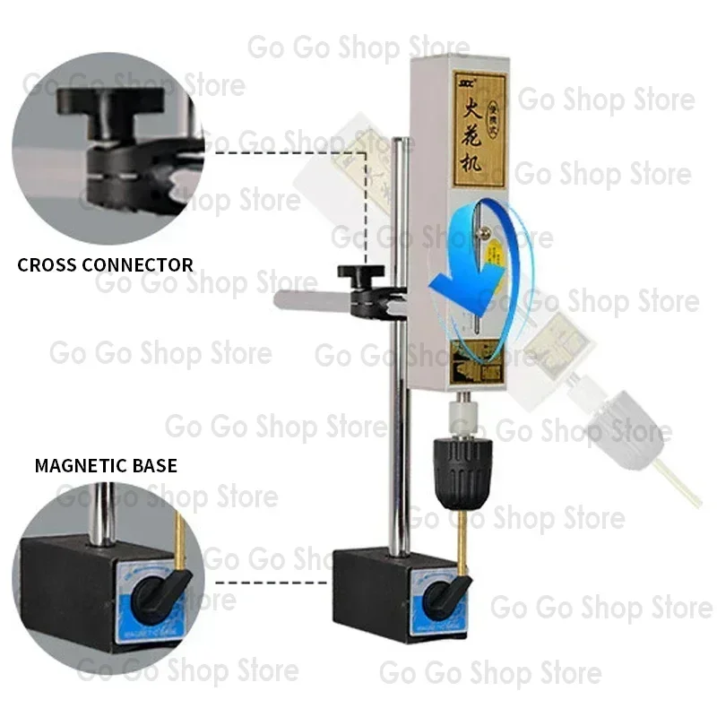 EDM-500C High requency EDM Machine Portable Breaking Tap Electrical Spark Machine Processing Bolts Screws Drill Bits Drill Holes