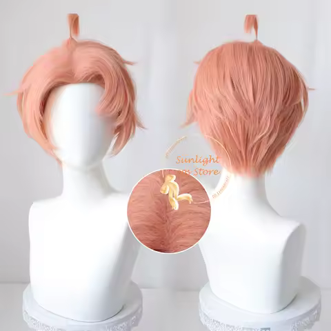 Anime Izumi Mitsuki Cosplay Wig Orange Short Unisex Hair Heat Resistant Synthetic Wigs Halloween