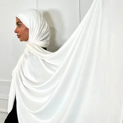 Big Size Jersey Hijab Schal Baumwoll schal dünne Hijabs für Frau muslimische Mode Turban Femme Musulman Foulard Femme Hijab