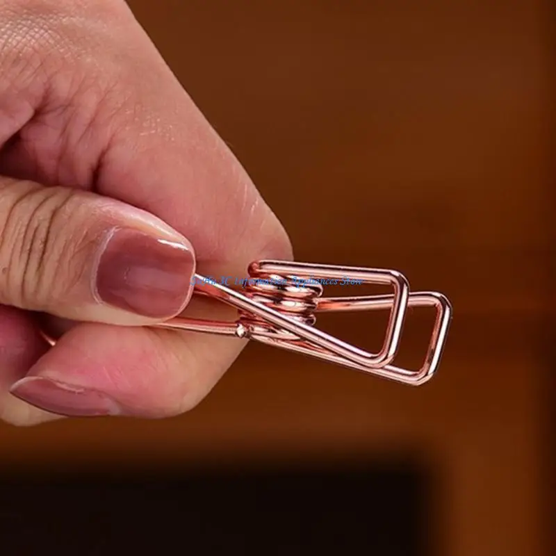  5Pieces Heavy Duty Double Ended Metal Clip Business Card Display Stand with Clip