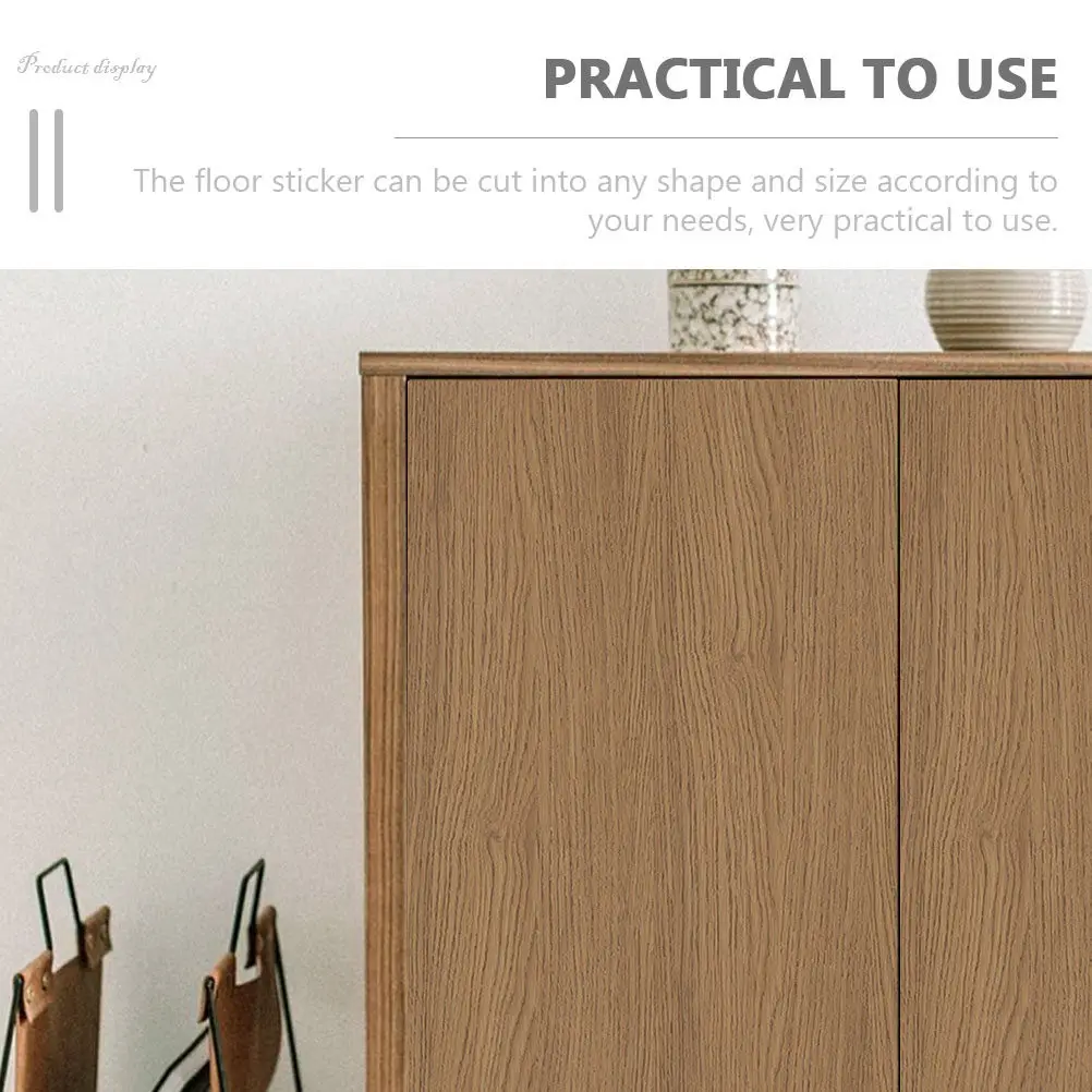 Self Adhesive Floor Sticker Waterproof PVC Peel and Stick Floor Planks Wood Grain Design Vinyl Flooring for Kitchen Living Room