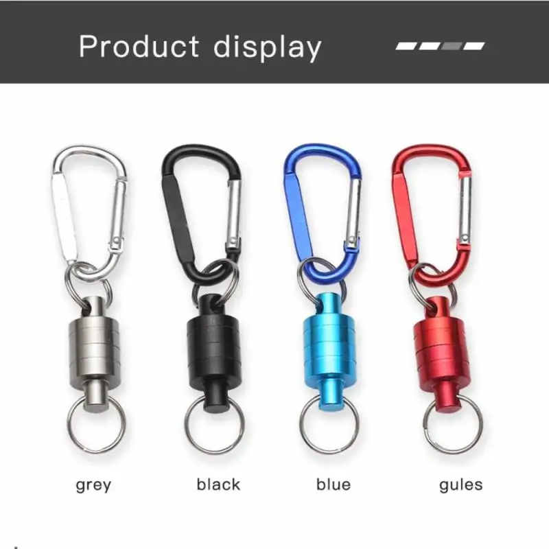 Strong Magnetic Carabiner Aluminum Alloy Keychain Outdoor Camping Climbing Quick Release Snap Clip Lock Buckle Fishing Tool Hot