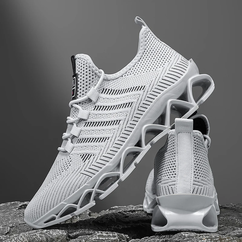 Mens Shoes Casual Sneakers for Men Lightweight Breathable Running Shoes Shock-absorb Gym Trainers Mans Comfortable Walking Shoes