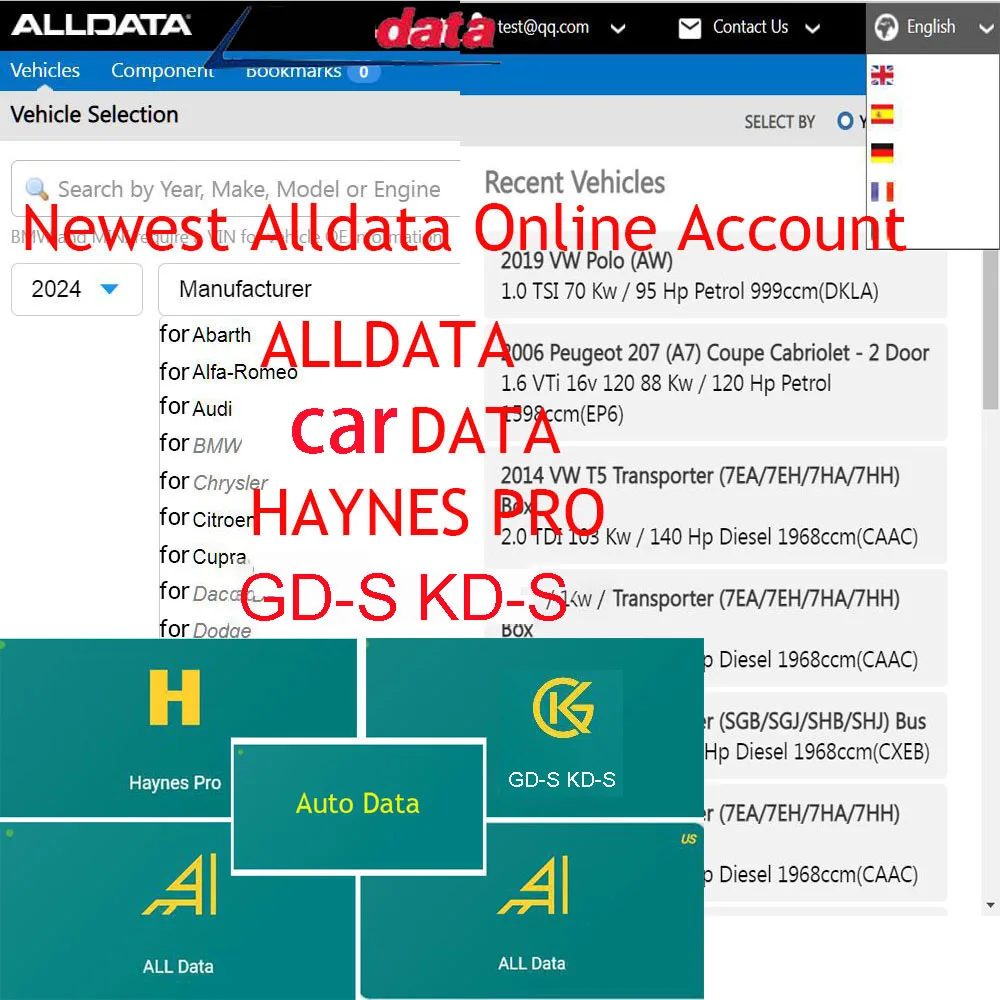 

Newest Alldata Online Account Car Repair Software Alldata Haynes PRO New Combination Car Data Full Pack Support Mobile Login