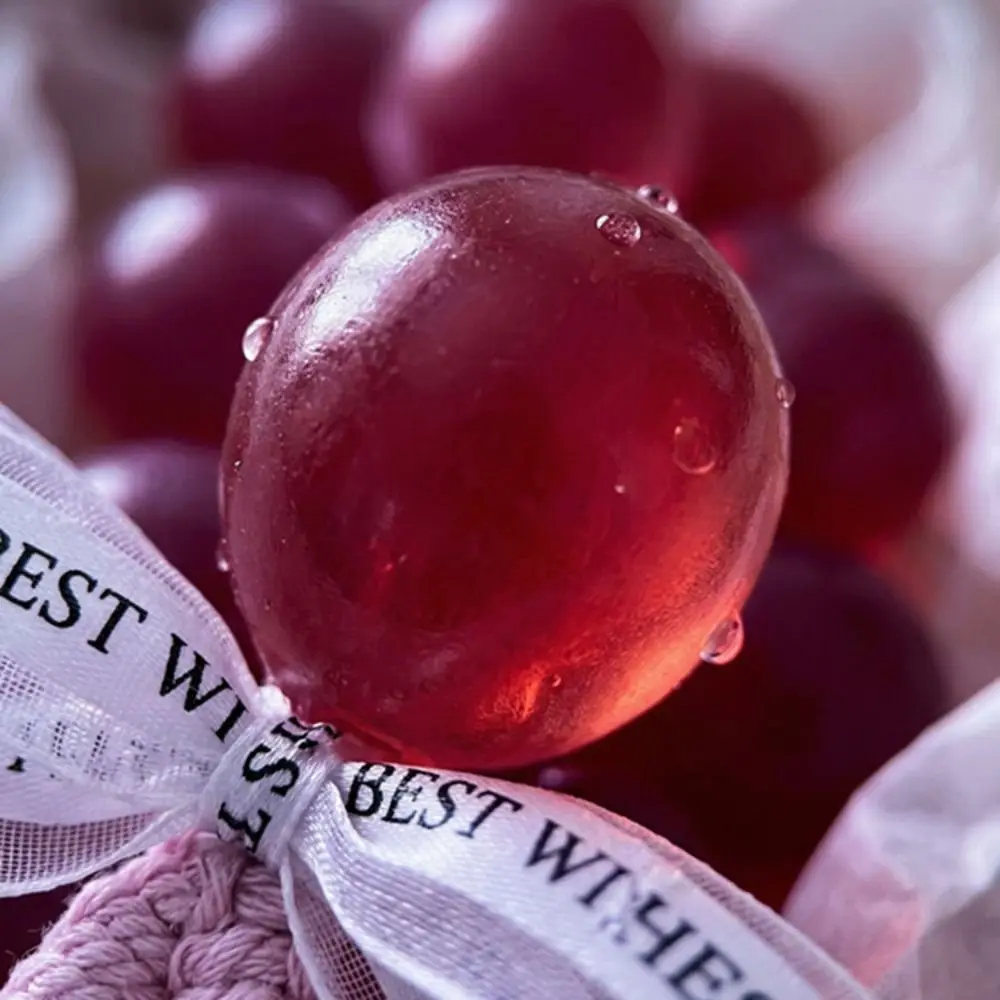 Mild Grape Scent Grape Soap Bar Deep Clean Soften Skin Decorative Soap Smooth Texture Hydrating Nourish Hand Soap