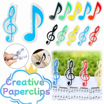 Libro di plastica creativo Graffetta Decorazioni per spartiti Punte musicali primaverili Cartelle divertenti Punte musicali in carta Forniture per ufficio per la casa