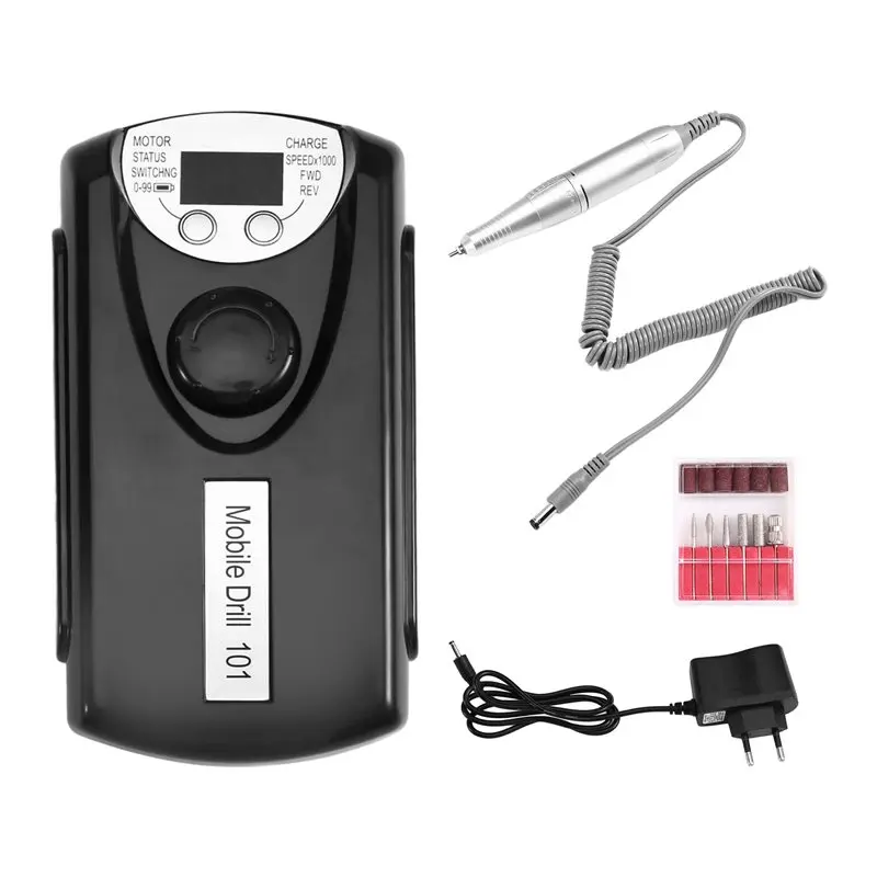 

A38T-Battery-Powered Nail Polish Grinder Electric Nail Drill Machine File Manicure Tool EU Plug