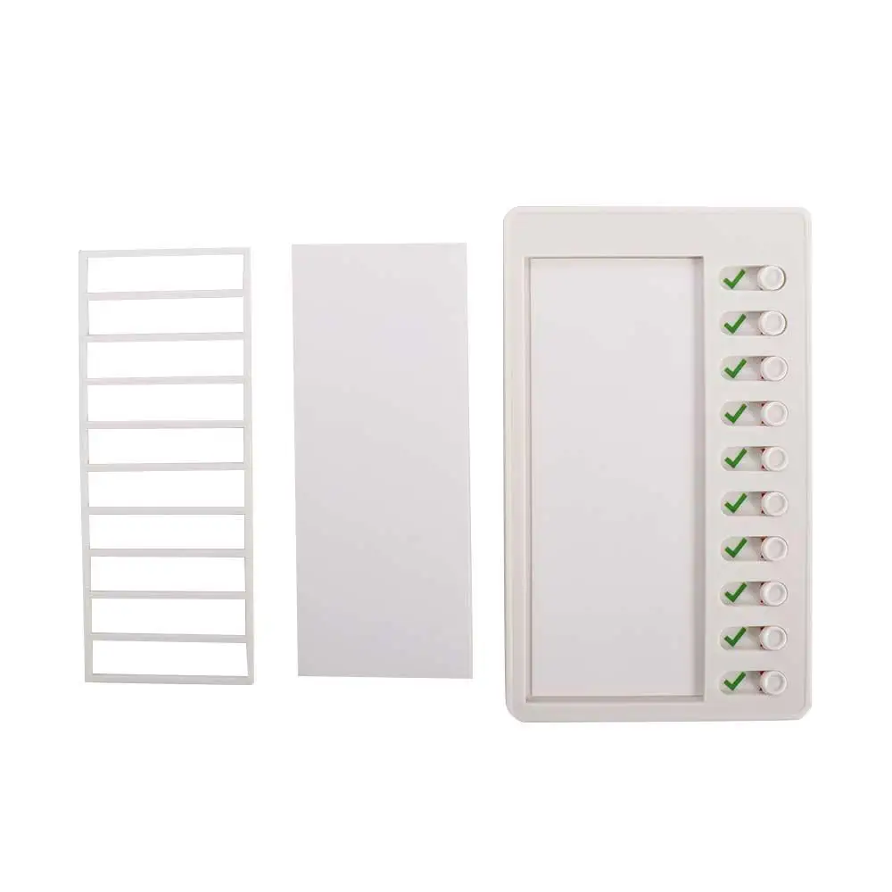 Stationary Daily Planner Student Message Checklist Chore Chart Children's Self-discipline Punch Card Memo Plastic Board