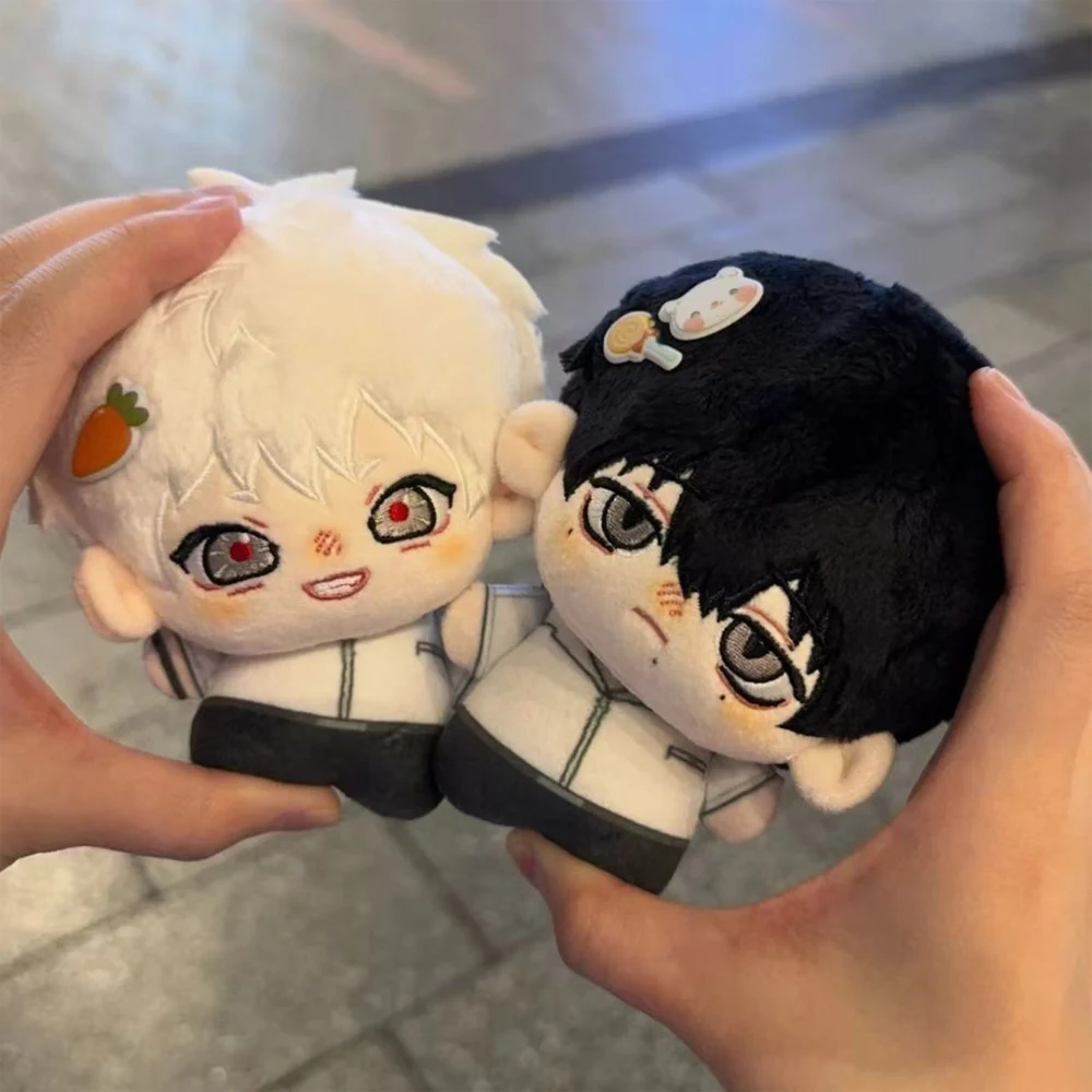 Funny Black White Hair Anime The Summer Hikaru Died Plush Toys Keychain Pendant Animation Character Figures Bag Keys Chain Doll
