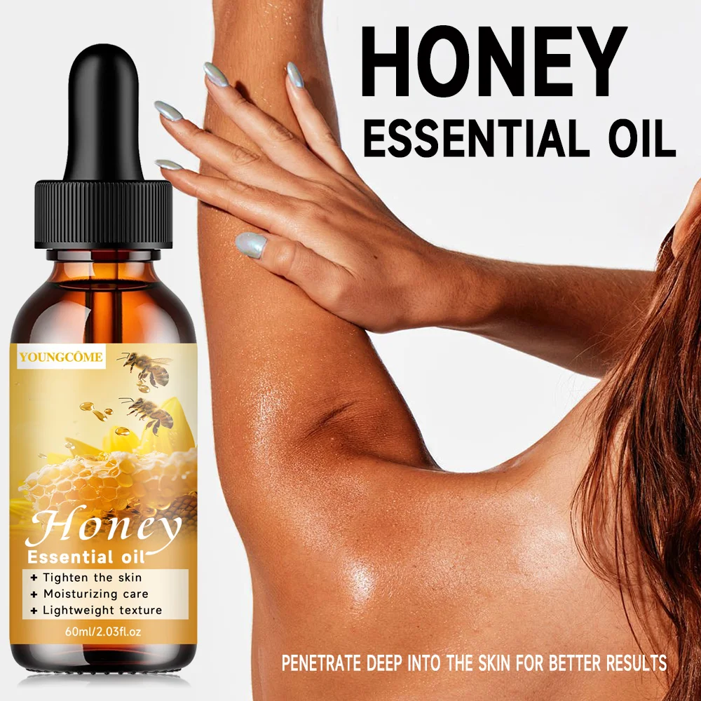 مجموعة الزيوت العطرية العسلية للناشر - مصل تدليك الوجه والجسم المرطب غير المخفف