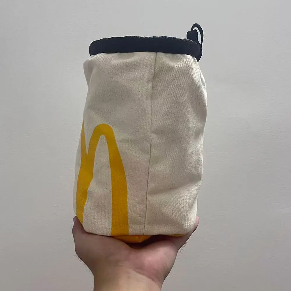 Bolsa de tiza de cubo recto, bolsa de tiza para roca, bolsa de tiza para escalada en roca, equipo de escalada