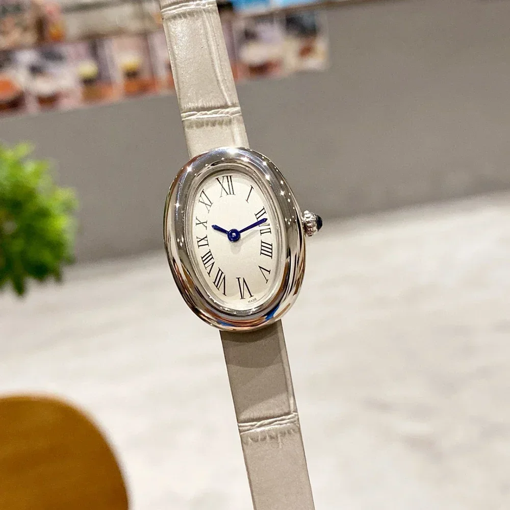 Jam Tangan Kuarsa Kulit Pria Kualitas Tinggi Reloj Hombre Seri Ultratipis Tipis untuk Wanita Baja Tahan Karat