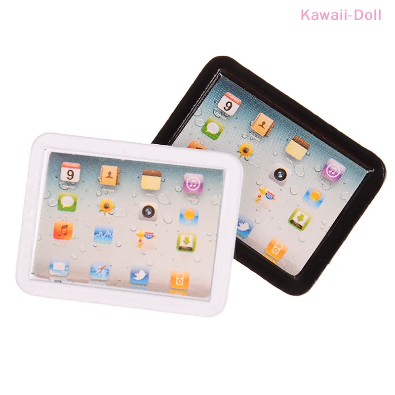1Pcs 1:12 Laptop Computer Pad Model Dollhouse Miniature Toy Room Decoration