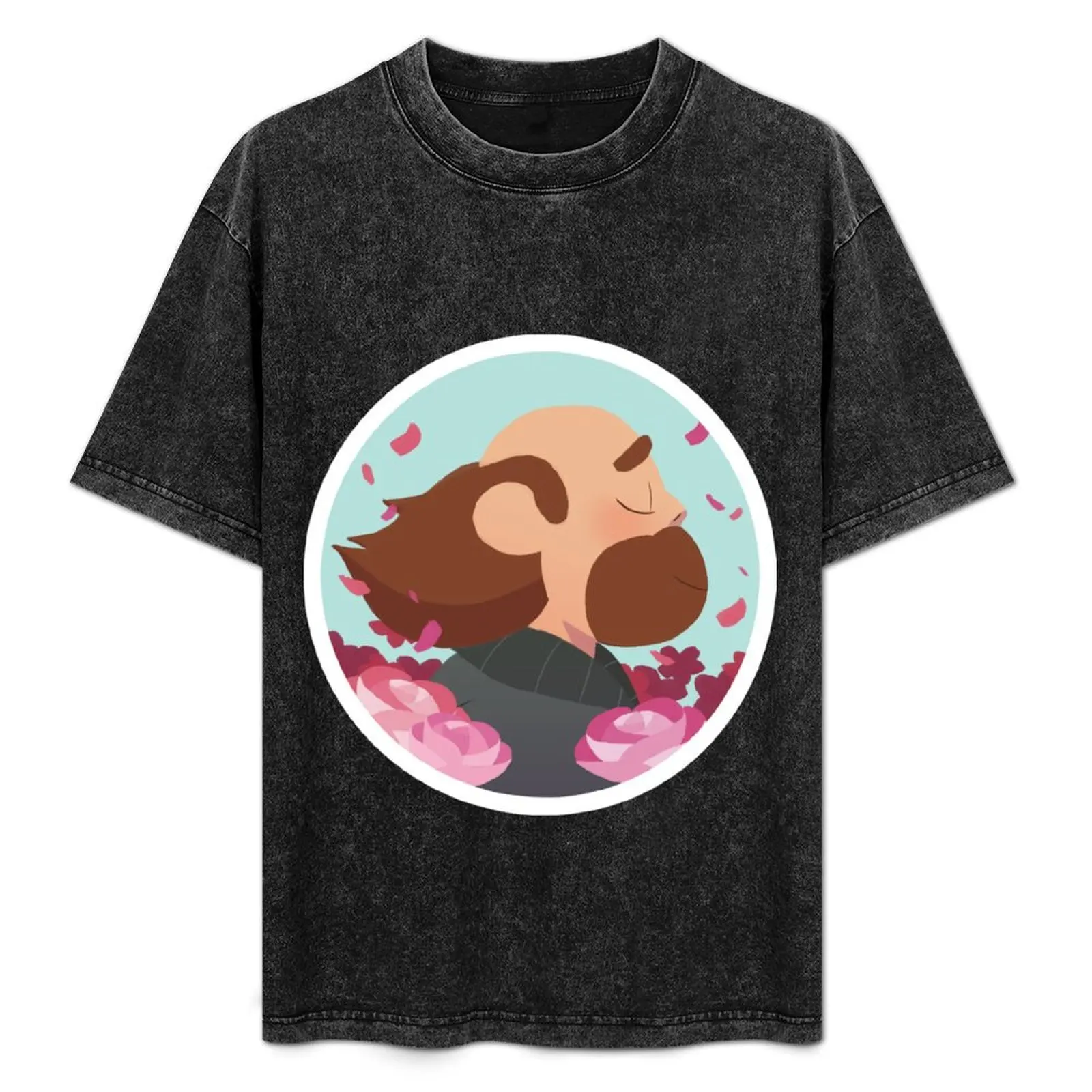 

Pastel Greg portrait T-Shirt gifts for boyfriend oversized graphic tee blue archive Anime t-shirt tshirts for men