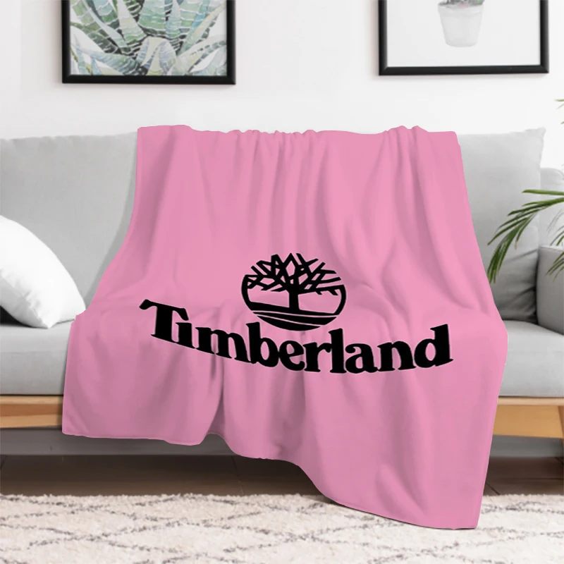 Famous Brand T-TimberlandS Logo Blanket Microfiber Bedding Catnap Plead Cover King Lid Plaid Blankets for Decorative Sofa Downy