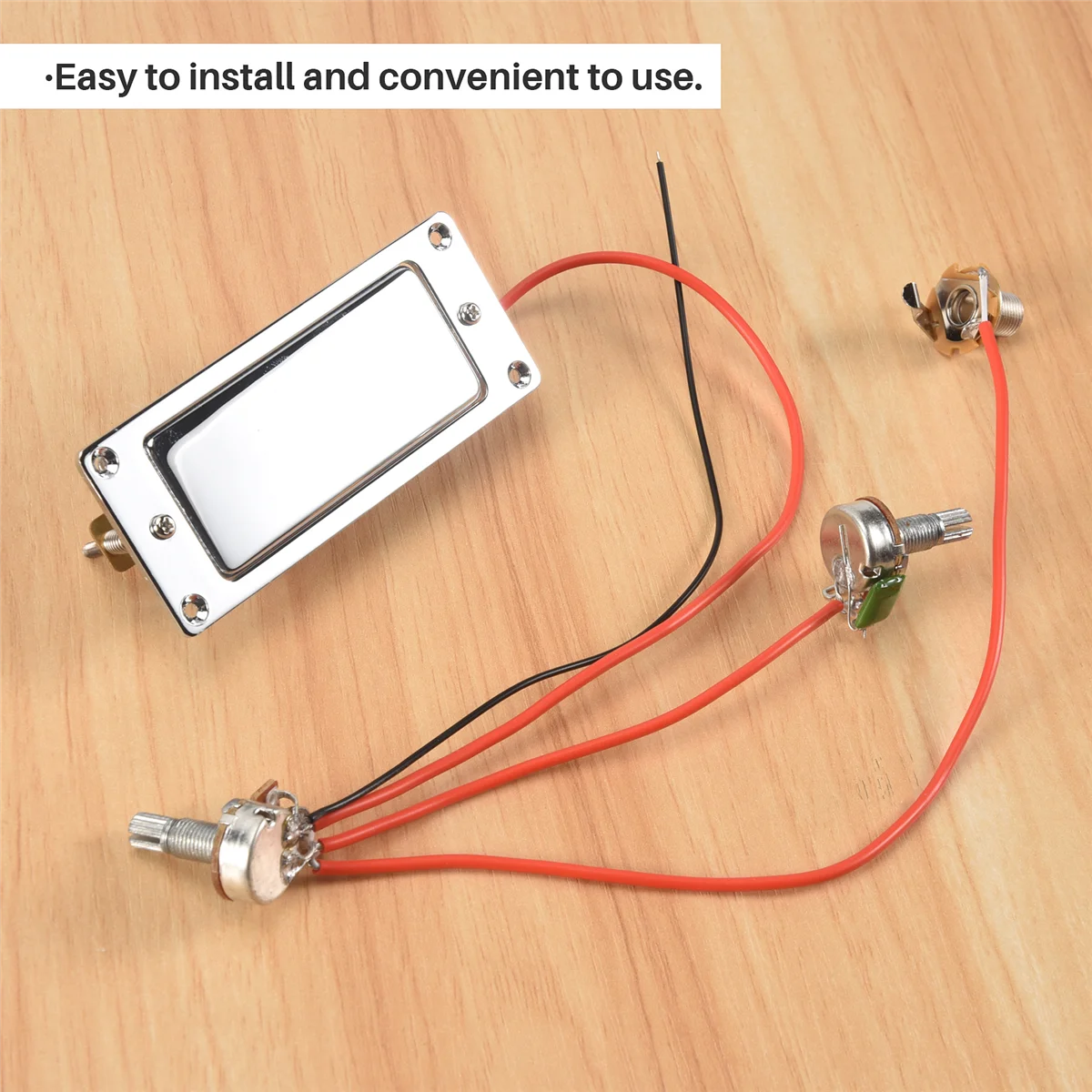 NN89R Электрогитара с предварительной проводкой, двойная катушка, хамбакер, комплект жгутов проводов для гитары с потенциометром громкости 500 К, тональные горшки