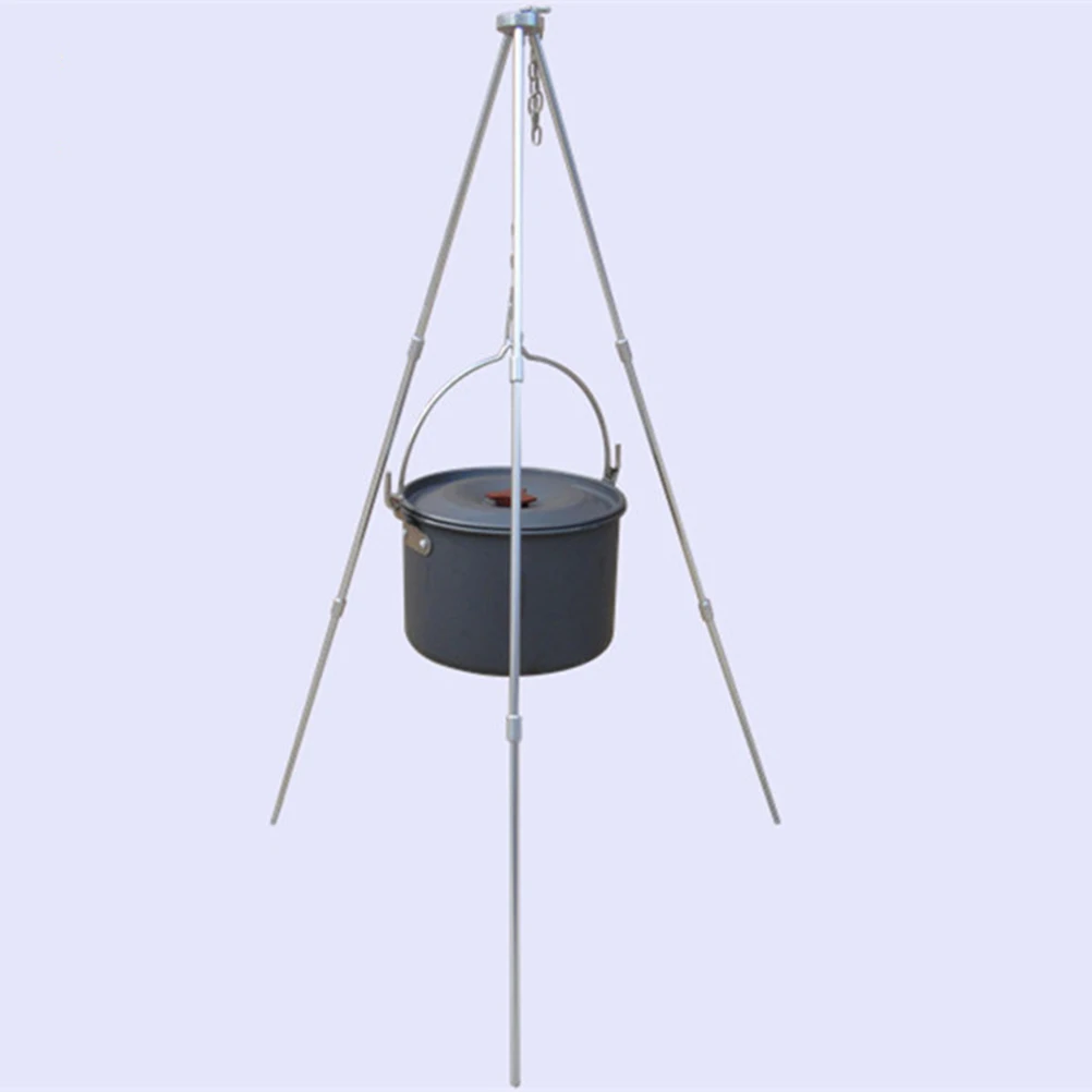 

Multi-purpose Camping Bracket Bonfire Tripod Outdoor Portable High Quality Stainless Steel Aluminum Alloy Light Weight Easy