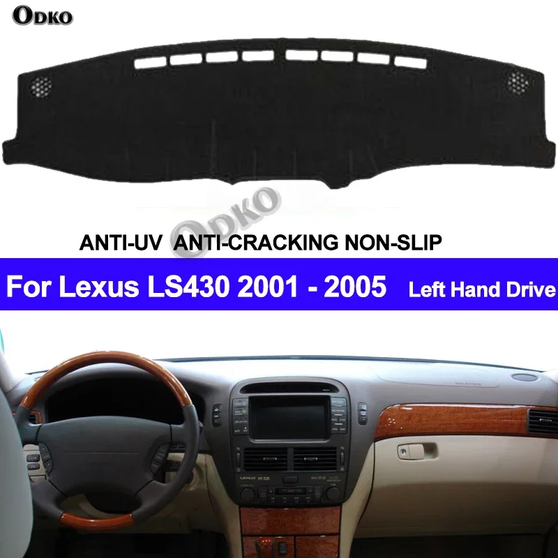 Car Dashboard Cover For Lexus LS430 2002 2003 2004 2005 Dashboard Mat Pad Carpet Dashmat Sun Shade Pad Automobile Car Styling