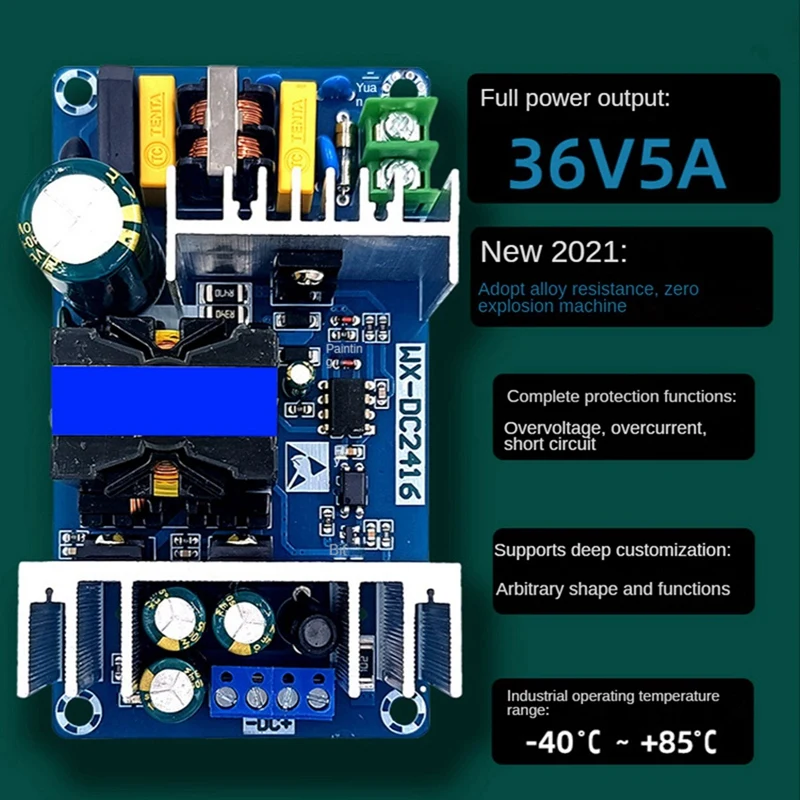 2X36V 5A Модуль питания 180W Модуль промышленного импульсного источника питания Голая плата AC-DC