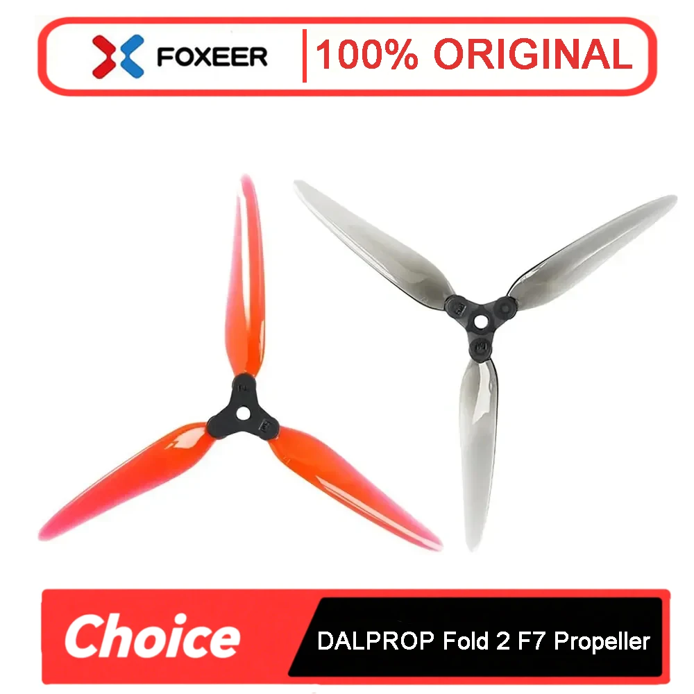 

4Pairs DALPROP Fold 2 F7 7051 7X5.1X3 3-Blade High - Quality PC Folding Propeller for FPV Freestyle 7inch LR7 Long Range Drones