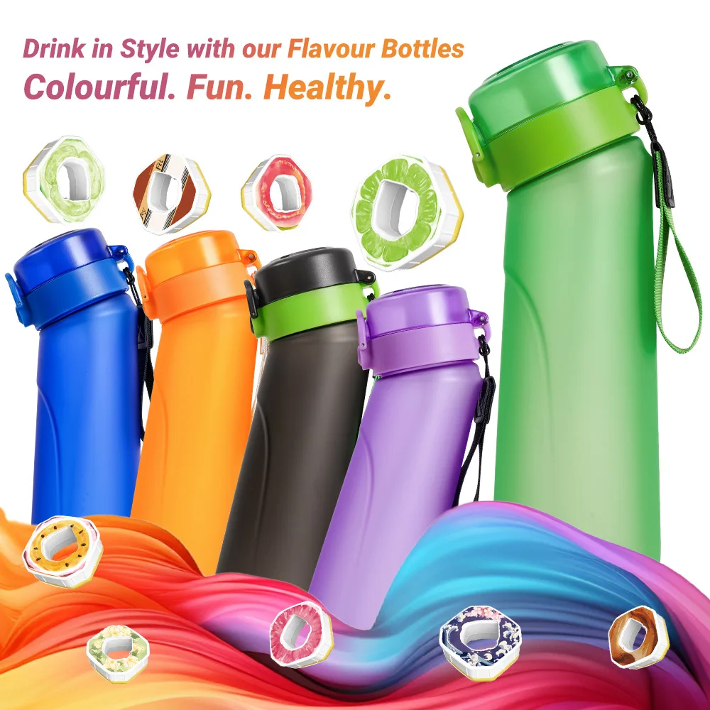 650ml Water Bottle With 7 Flavorpod Fruit Flavour Air Up Fragrance Cup Sports Straw Air Up Water Bottle With Air Up Pod