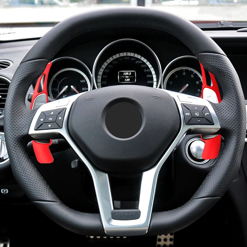 عجلة توجيه سيارة DSG مجداف التحول لمرسيدس بنز AMG A45 E63 C63 CLA45 C117 CLS63 GLA45 GLC GLS قبل 2014 شيفتر المجاذيف