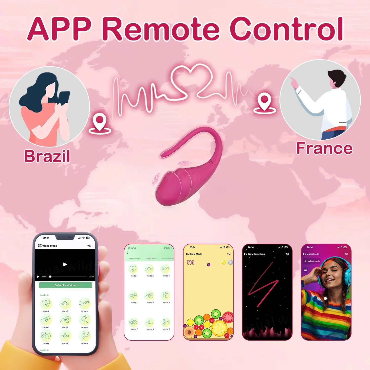 APP ควบคุมบลูทูธ Clitoris Vibrator สําหรับผู้หญิง Clitoral Stimulator หญิง G Spot Wearable รักไข่ผู้ใหญ่ Vibrating Sex Toy