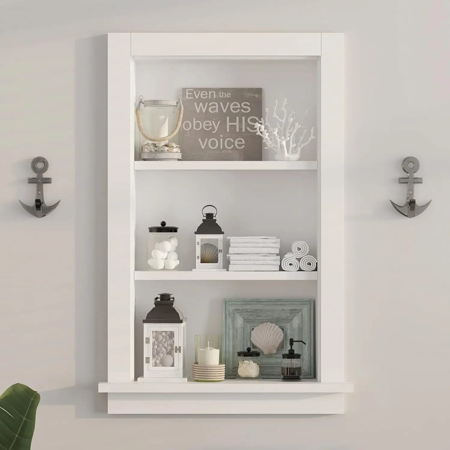 Recessed Medicine Cabinet 14x24in Wall Niche Insert 3-Tier Storage Shower Wall Drywall Fully Assembled , Customized