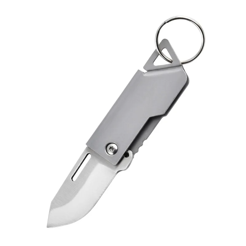 Mini Portable Folding Pocket Knife, Stainless Steel Blade, Keychain, Decoration, Holiday Gift, Travel Camping Tool image 6