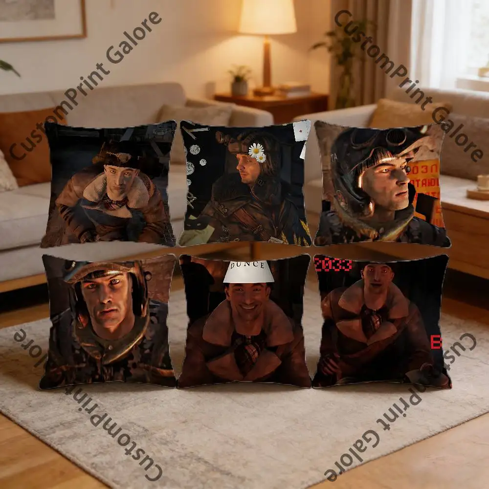 

2033 B-Bourbon M-Metro Square Throw Pillow Cover Multiple Sizes Soft for Sofa Bedroom Living Room Home Decorative