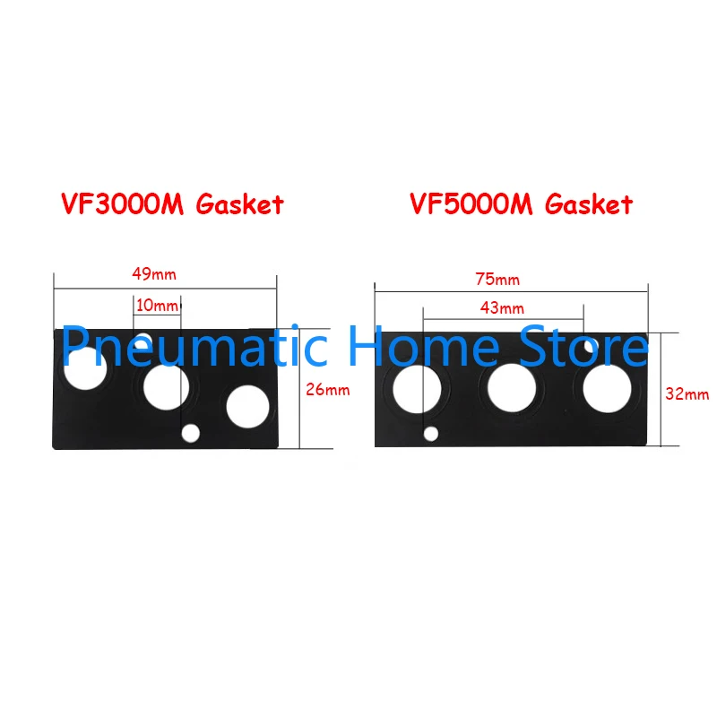 10pcs/lot Solenoid Valve Base Gasket Busbar Rubber Pad Manifold Screw VF3000M VF5000M VF3130 SY5120
