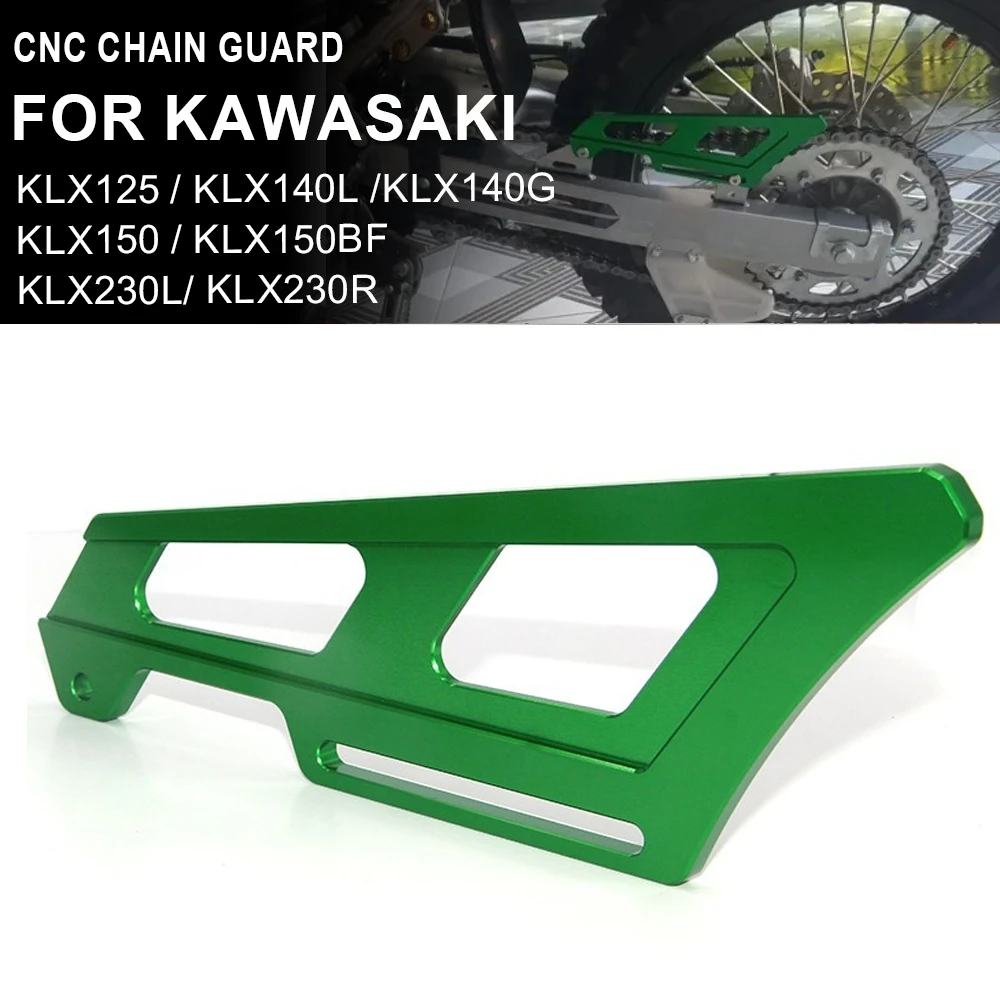 

CNC Heel Guard Chain Rear Sprocket Protection Cover for Kawasaki KLX125 KLX140L KLX140G KLX150 KLX150BF KLX230L KLX230R