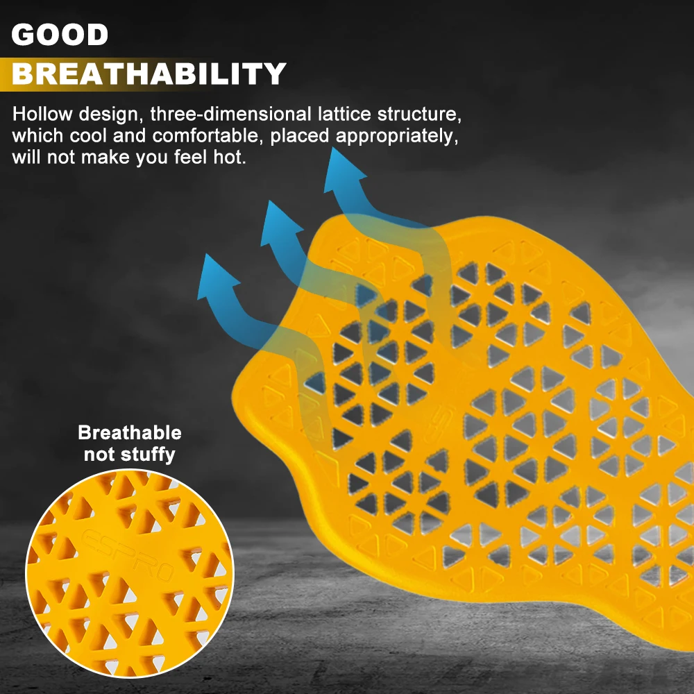 Защитные накладки для мотоциклетной куртки, дышащие накладки для куртки для мотокросса, сертификация CE2, накладки для мотокуртки, амортизирующие, против падения