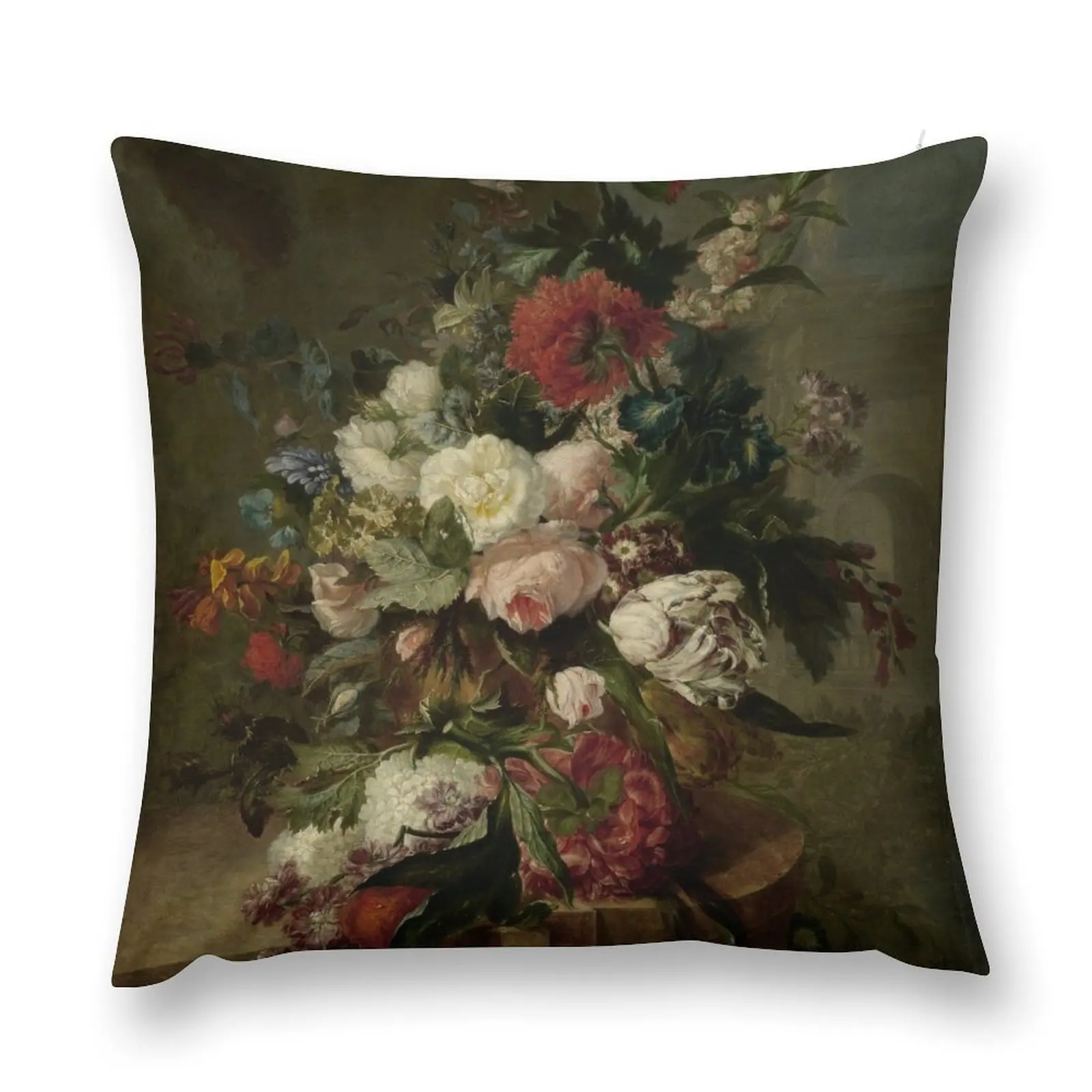 

Still Life With Flowers Throw Pillow Christmas Pillowcase Decorative Cushions For Living Room pillow