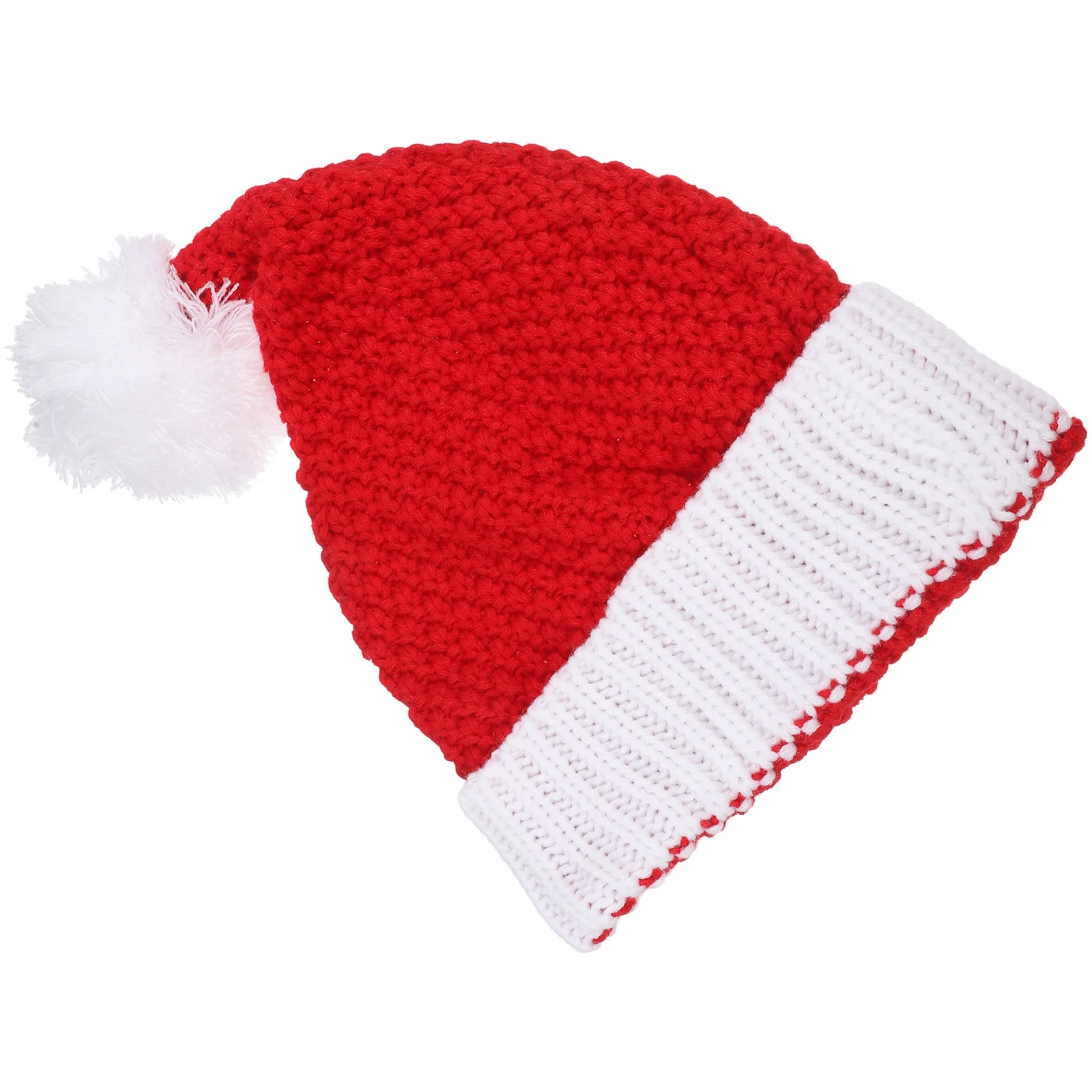 

Santa Hat Cozy Charm Outdoor Warm Beanie Adult Knitted Christmas Winter Hats Women Hat Winter Beanies