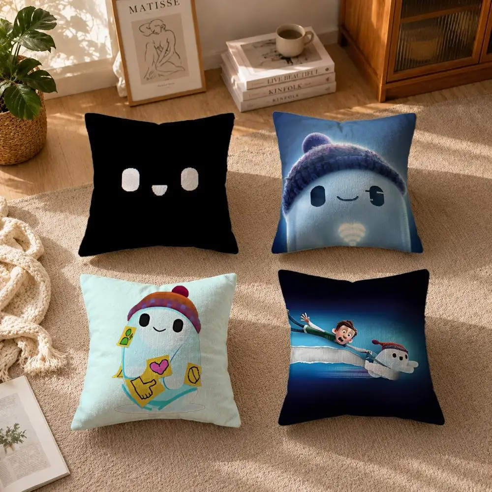 Film-Ron's Gone WrongS Cushion Cover Soft Short Plush Zippered Cushion Covers 40/45/50cm Square Decor for Sofa Home