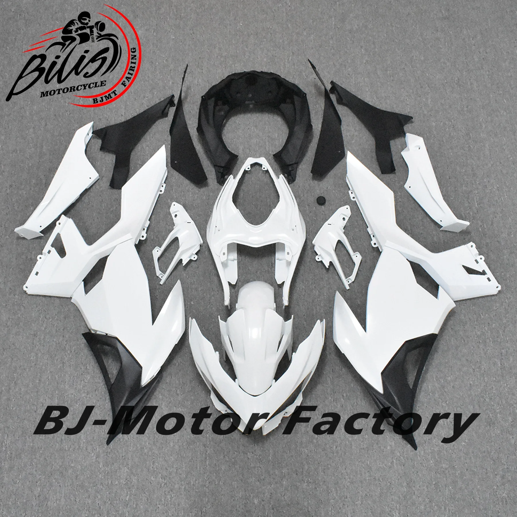 دراجة نارية لـ Kawasaki NINJA 400 EX400 2018 - 2023 مجموعة هدايا كاملة ABS حقن البلاستيك الأسود NINJA400 هيكل السيارة القلنسة