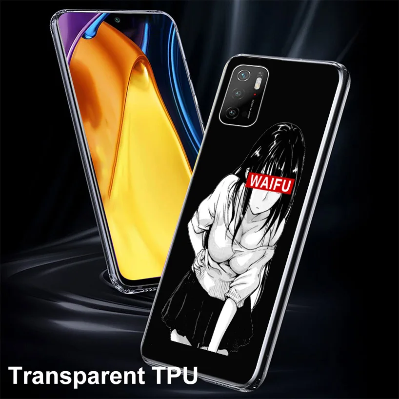 Sugoi Senpai Japanese Anime Waifu Phnoe Case for Xiaomi Poco X5 X6 X3 X7 Pro X4 Nfc F6 F5 F4 Gt M5s M4 M3 X6Pro X3Nfc Unique Cov