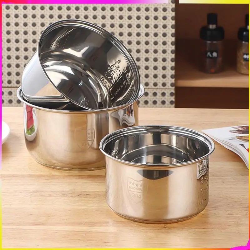 M04K الغذاء الصف الفولاذ المقاوم للصدأ وعاء طبخ الأرز الداخلي ل Zojirushi NS-WAC18 استبدال الوعاء الداخلي #6