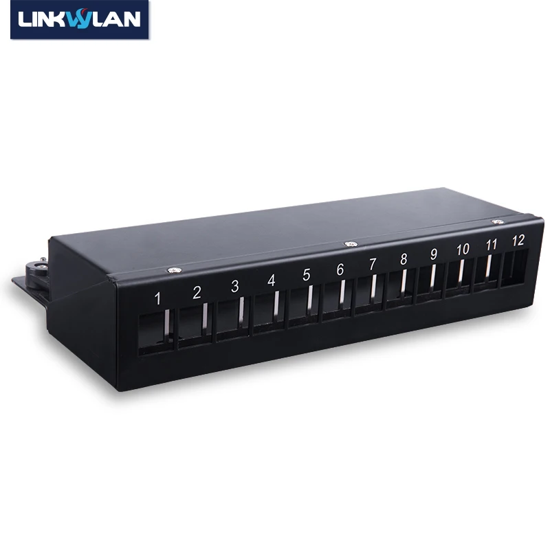 8 portów 12 portów pusty pusty Panel krosowy obudowa Keystone ekranowany do gniazda RJ45 gniazdo Keystone pulpit do montażu na ścianie