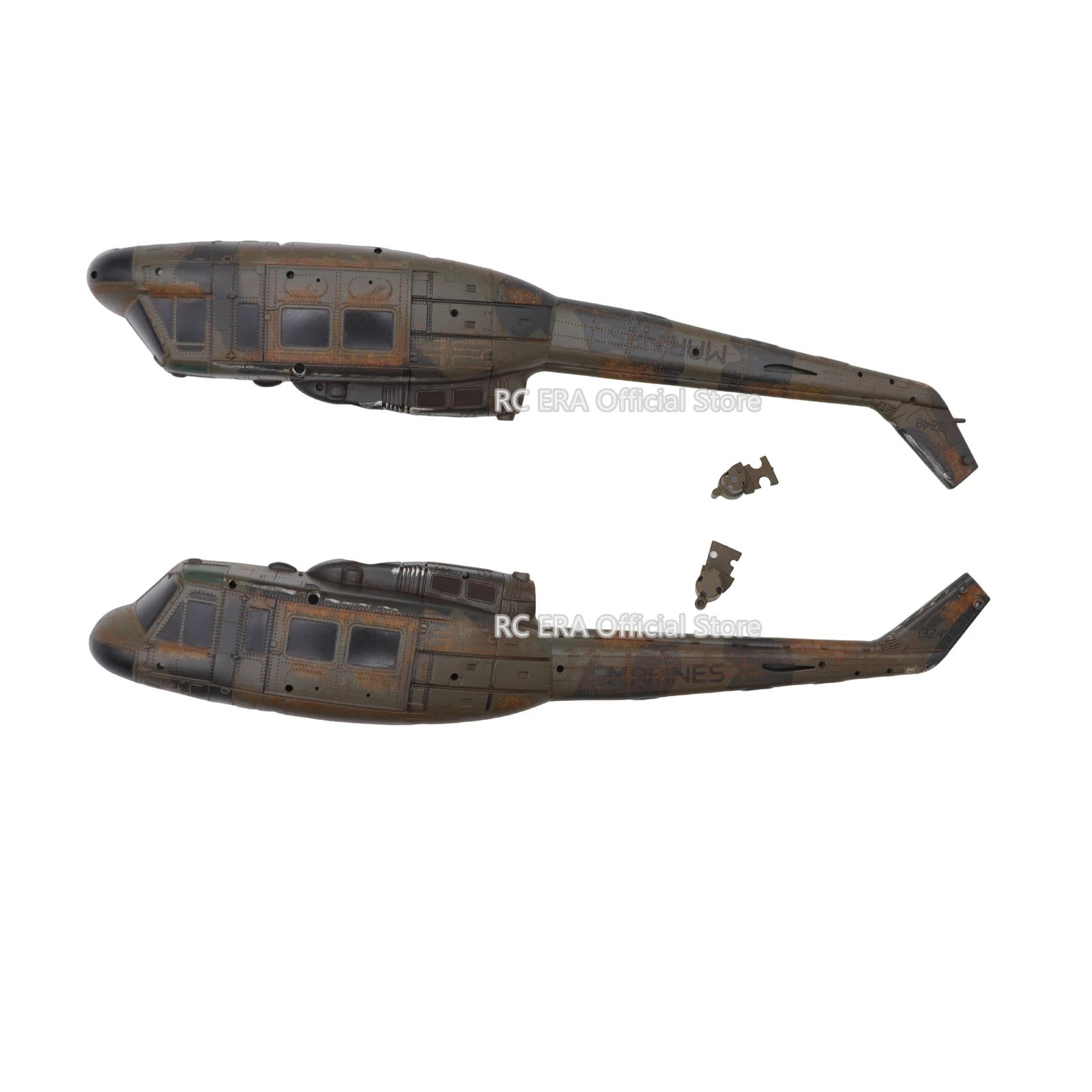 RC ERA Camouflage Weathered C032 UH-1 Huey RC Helicopter Replacement Parts Fuselage Main Blade Grip Tail Rotor Head Servo