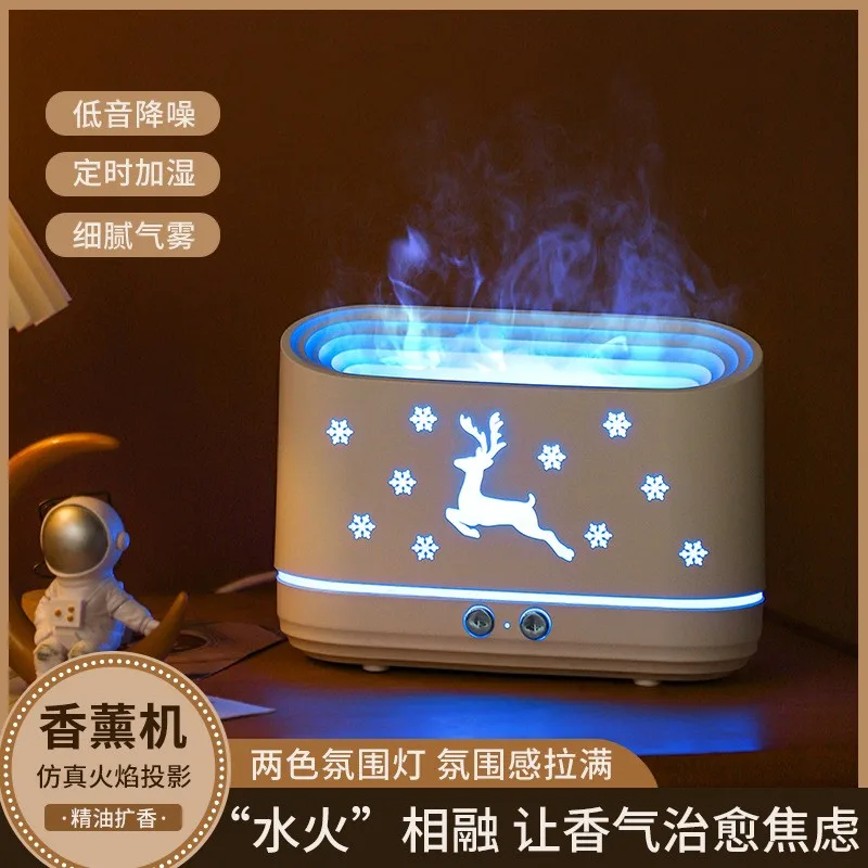 Startseite Desktop Simulation Flamme Nebel Volumen Stumm Luftbefeuchter Schlafzimmer Wohnzimmer Duft Atmosphäre Lampe Aromatreatment Maschine