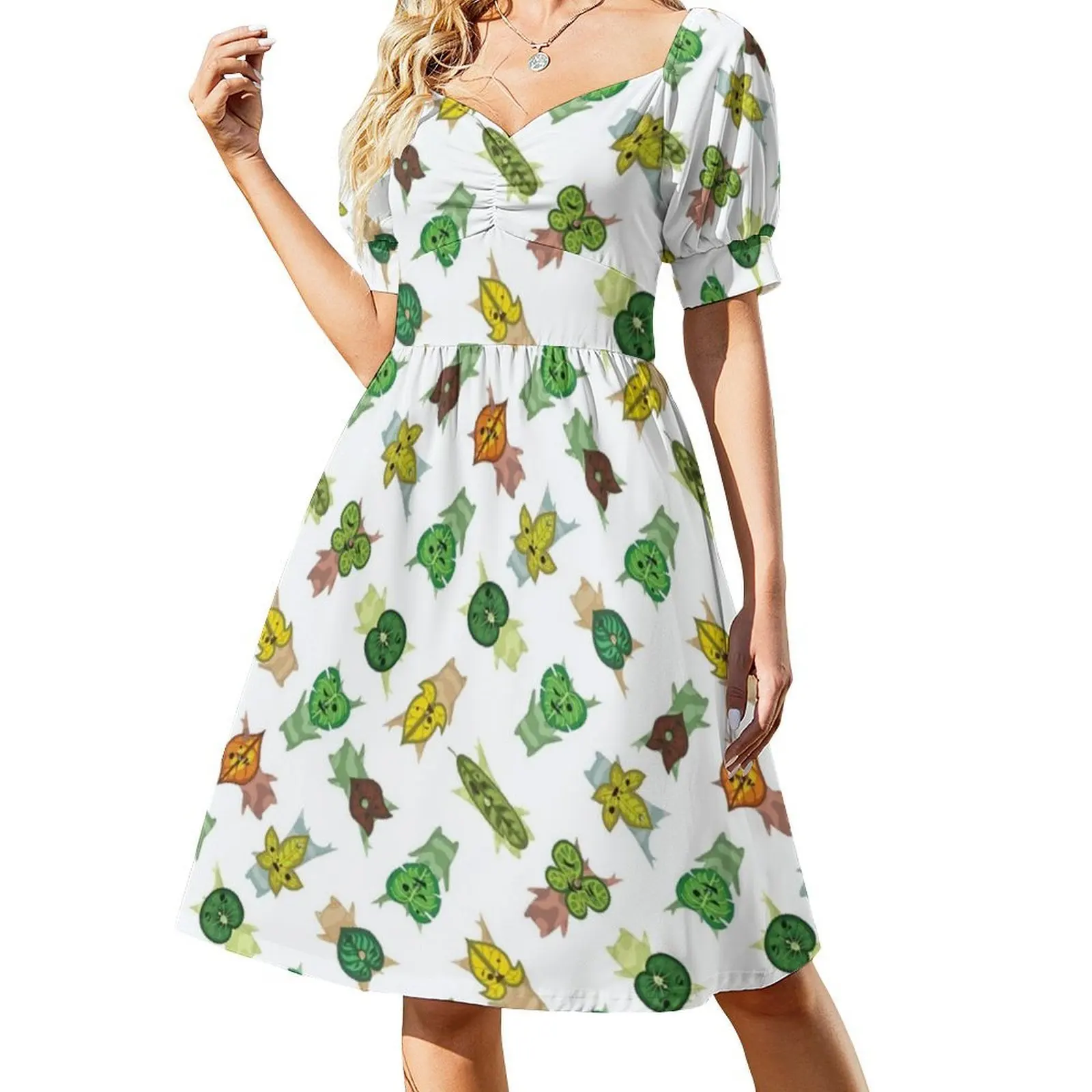 فستان كوروك مثير للإجازات للنساء على الشاطئ وحفلات أعياد الميلاد فستان قصير كوروك لطيف بوب لينك دموع الفستان #2