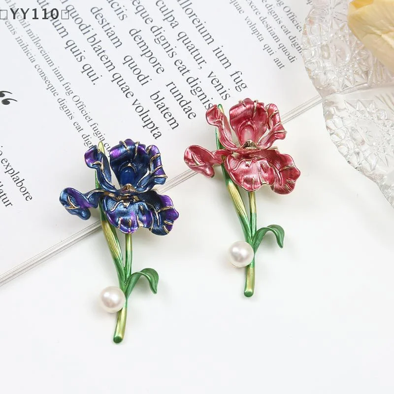 [[YY110」 1 قطعة دبابيس قزحية كلاسيكية من المينا للنساء للجنسين دبابيس نبات اللؤلؤ هدايا غير رسمية لتزيين الأصدقاء #2